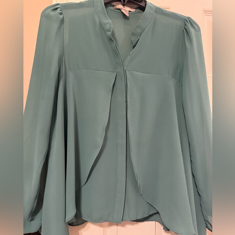 Green blouse